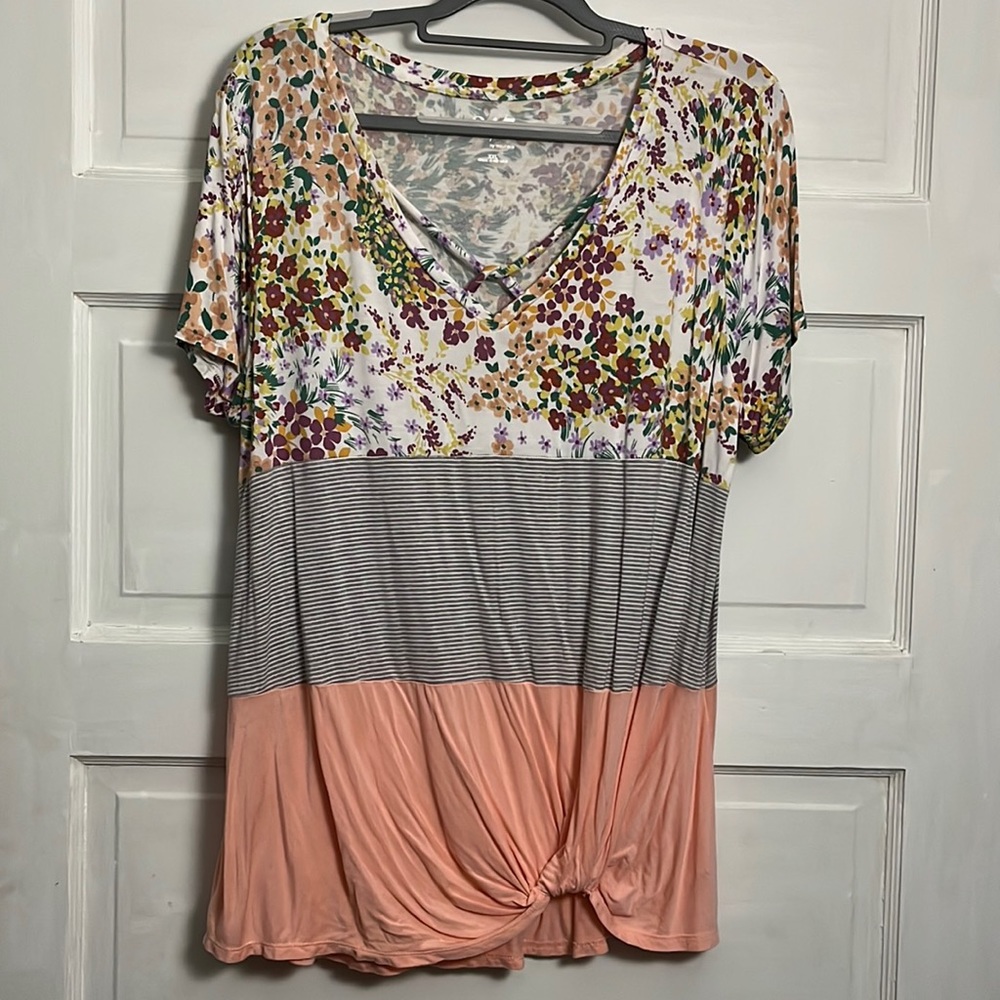 Maurices color block top